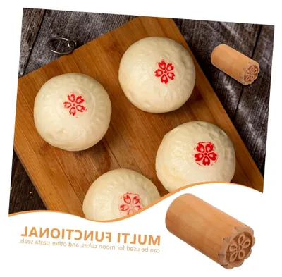 Produktbild von Holzstempel mit Blumenmotiv für Mondkuchen und Bastelprojekte