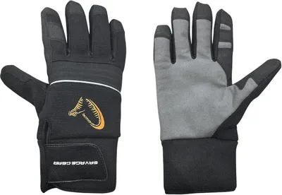 Produktbild von Savage Gear Winter Thermo Gloves Black/Grey Größe M