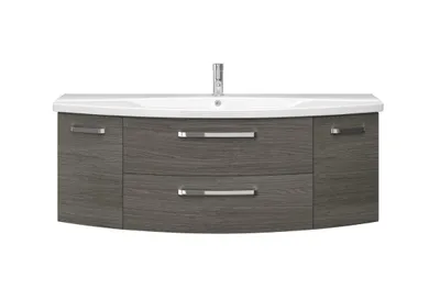 Produktbild von Pelipal Serie 4010 Waschtisch mit Unterschrank 4010.1400019 Graphit Str. quer 144 cm