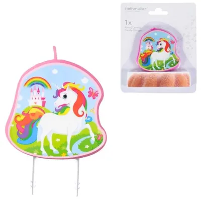 Immagine prodotto di Candela Per Torta Di Compleanno Unicorno 9 Cm