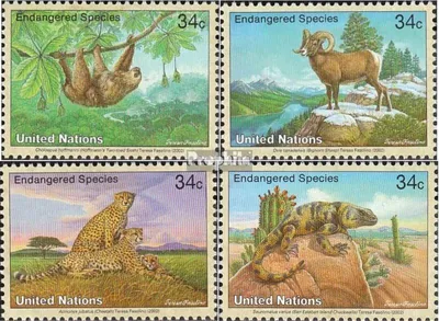Produktbild von Briefmarken UNO - New York 2002 Mi 890-893 (kompl.Ausg.) gestempelt Fauna