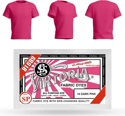 Produktbild von VIKTORIA Textilfarbe waschmaschinenfest (59 FARBEN) - stofffarbe, färbemittel textilien, stofffarben waschfest, textil farbe, kleidung färben