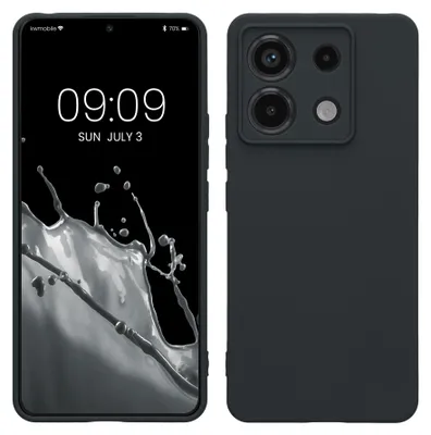 Produktbild von kwmobile Handyhülle für Xiaomi Redmi Note 13 Pro 5G / Poco X6 5G Hülle - weiches Handy Silikon Case - Schutzhülle Cover - Heidelbeerblau