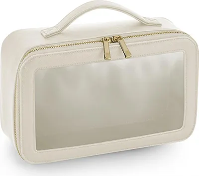 Produktbild von BagBase BG764 | Boutique Clear Window Travel Case 26x16x9 cm - Farbe: Oyster - Größe: 26 x 16 x 9 cm