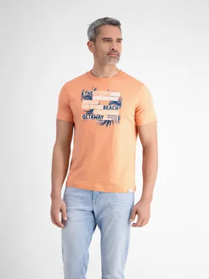Produktbild von LERROS T-Shirt aus Jersey-Baumwolle mit Rundhalsausschnitt und Brustprint