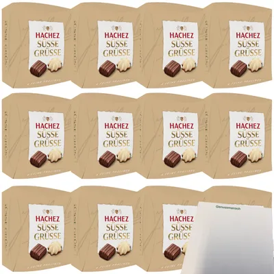 Produktbild von Hachez Schokolade Süße Grüße VPE (12x40g Packung) + usy Block