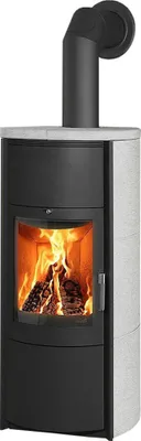 Produktbild von Feuerstelle Keno ECOplus, 7 kW, Heizleistung: 193 m³, Verkleidung: Naturstein, grau