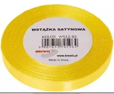 Zdjęcie produktu dla Wstążka satynowa kanarkowy 12mm x 32m