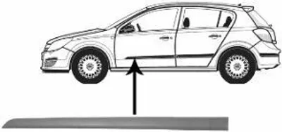 Produktbild von VAN WEZEL Zierleiste für die Tür Vorne Links Leiste für OPEL Astra H Caravan (A04) 3745423