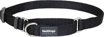 Obrázok produktu pre Nastaviteľný polosťahovací nylonový obojok Red dingo čierný, Veľkosť: L