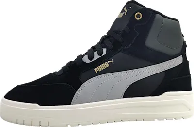 Immagine prodotto di Scarpe sportive Puma Shuffle Downtown MID WIR, sneakers da uomo, colore nero, ideali per il tempo libero