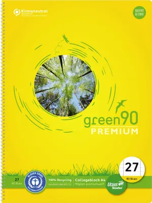 Produktbild von Staufen Collegeblock Green 040835027 DIN A4 90g lin. ws 80Bl