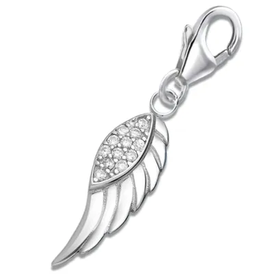 Flügel Charm Anhänger Echtschmuck Himmlische Begleiter