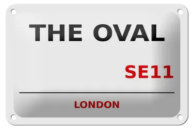 Produktbild von Blechschild London 18x12cm The Oval SE11