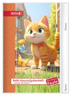 Immagine prodotto di ROTH 89544 ROTH Quaderno dei compiti Kids per pigri intelligenti "Miez e Maus"