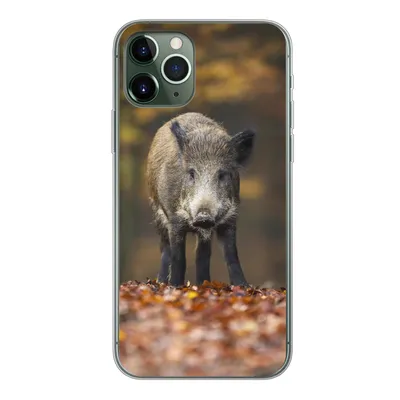 Produktbild von MuchoWow® Handyhülle Schutzhülle Hülle für iPhone 11 Pro Wildtier - Wald - Herbst Silikon Softcase Handy Hülle - Handy