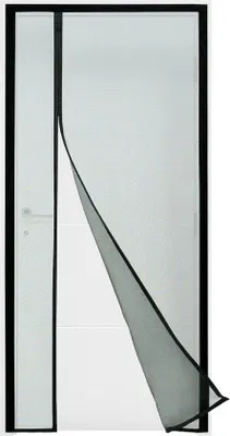 Zdjęcie produktu dla Magnetyczna moskitiera na drzwi i okna, czarna, 95 x 215 cm, wytrzymała