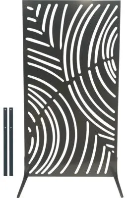 Produktbild von Sichtschutzwand floraworld Wellen 2 90 x 180 cm anthrazit