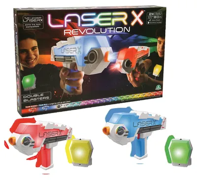 Laser X Revolution Blaster-Set, 2 Blaster, 2 Empfänger, bis 90 m, ab 6 J.