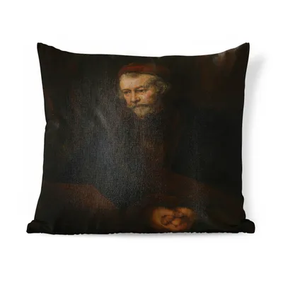 Obrázek produktu pro MuchoWow® Dekorační polštář Polštář na pohovku Dekorační polštář do obývacího pokoje 60x60 Apoštol Pavel - obraz, Rembrandt van Rijn