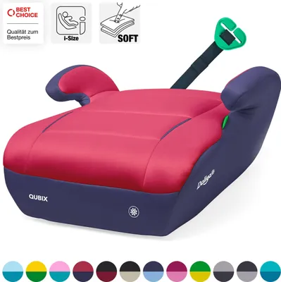 Image de Rehausseur Daliya® QUBIX i-Size pour enfants, 125–150 cm, avec guide-ceinture, rembourrage moelleux et housse amovible, rehausseur, siège enfant