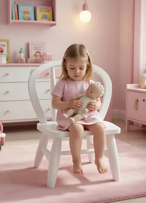 Produktbild von Moderne Kinderstuhl aus Holz im stilvollen Design für das Kinderzimmer