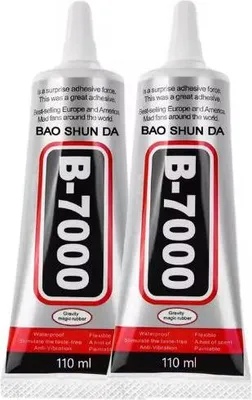 Obrázek produktu pro Víceúčelové transparentní silné lepidlo B7000 samonivelační 110 mL.
