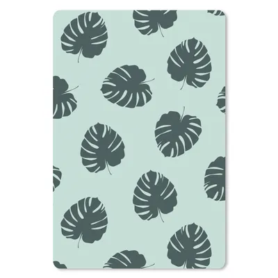 Produktbild von MuchoWow® Mauspad Mousepad Sommer - Monstera - Blau 40x60 cm - Mousepads - Maus Mat - Pad - Mausunterlage - Schreibtisch Accesoire