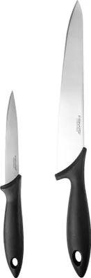 Produktbild von Fiskars Essential Chef's 2er-Messerset - Schälmesser 11 cm, Küchenmesser 21 cm 1023783