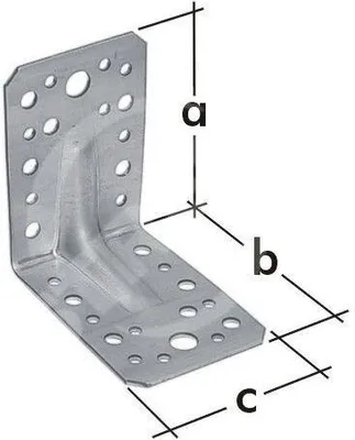 Obrázek produktu pro Úhelník KPS3 90x50x55x1,5 s prolisem / balení 1 ks