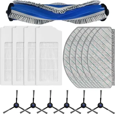 Produktbild von für Deebot N20 / N20 Plus / N20 Pro Plus Roboterstaubsauger 16-teilige Ersatzteile, 1 Hauptwalzenbürste, 4 Filter, 5 Wischtücher, 6 Seitenbürsten