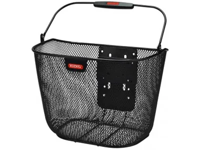 Produktbild von KLICKfix Uni Basket Plus, Vorderseite, Fahrradkorb, Schwarz, 18 l, 7 kg, 270 mm