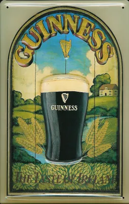 Produktbild von Blechschild Guinness Bier Taste of Ireland Beer Nostalgie Werbeschild Schild