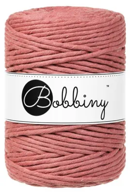 Produktbild von BOBBINY 5 mm Makramee Garn Regular 100 m, Farbe:Peony