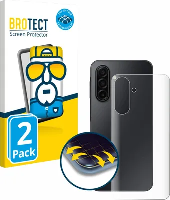 Produktbild von 2x BROTECT Fullscreen Schutzfolie für Samsung Galaxy A17 4G (Rückseite) Displayschutz Folie Fullcover Klar Transparent