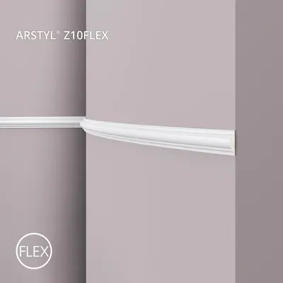 Produktbild von NMC Z10 Flex ARSTYL flexible Wand- und Friesleiste Zierleiste Stuckleiste 2 m