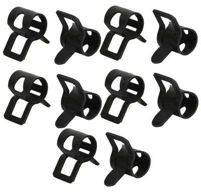 10 Schlauchklemmen 6 mm, Federstahl, Federbandklemmen, Rohrklemmen