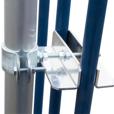 Produktbild von PremiumX Klemmhalter 100cm Ø 50mm ALU SAT Geländer Halter mit Schellen