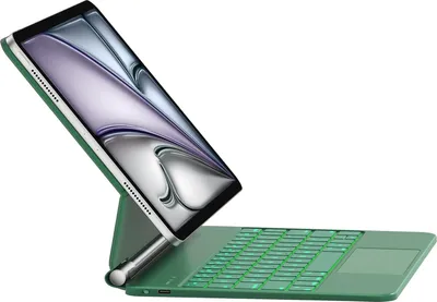 Produktbild von Hülle mit Tastatur für iPad Air 11/Air 4/5 und iPad Pro 11 HOU QWERTZ mit Hintergrundbeleuchtung