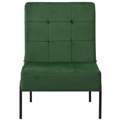 Produktbild von vidaXL Relaxstuhl 65x79x87 cm Dunkelgrün Samt