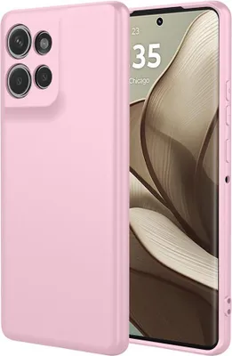 Image de Étui pour Motorola Edge 50 - Coque arrière en silicone Phonesta Soft Silk - Rose