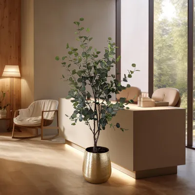Produktbild von Umelá rastlina - Eukalyptus - Modrý kaučukovník - 180 cm