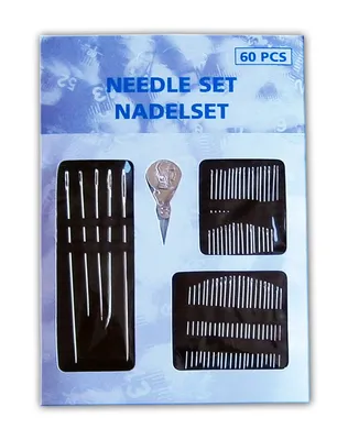 Produktbild von NADELSET 60-tlg Nähnadeln Nadeln Set Nähnadelset Handnähnadeln Einfädler 71