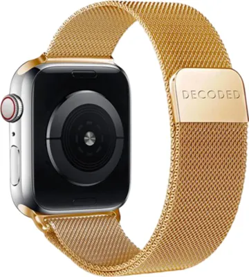 Produktbild von Decoded Milanaise Traction Strap 38/40/41/42mm Shiny Gold