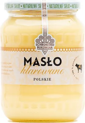 Zdjęcie produktu dla Masło klarowane bez barwników 700ml - Schronisko Bukowina