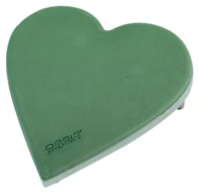Produktbild von 2 Stück OASIS® ECObase® Herz, 38 x 40 x 4,5 cm – Frischblumen-Steckschaum
