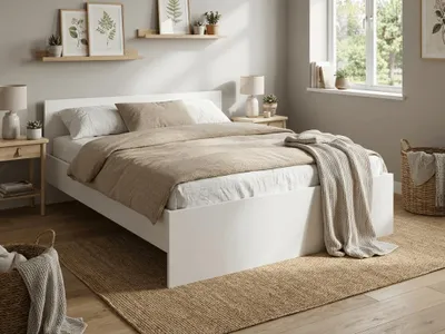 Obrázok produktu pre Posteľ ELISA 180x200, biela, lamiel. rošt, bez matraca