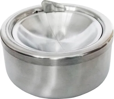 Produktbild von KLAPPASCHENBECHER aus Edelstahl Ø12cm Gluttöter Windaschenbecher Aschenbecher 25