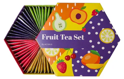 Image de ACORUS Fruit tea set 135g (60 sachets, collection de thé)