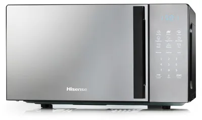 Image de Hisense H20MOMBS4HG micro-ondes Argent Grill micro-ondes Comptoir 20 L 700 W
